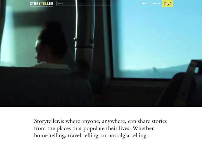 A storytelling social network, Storyteller is a space for storytellers to convene and share their stories.